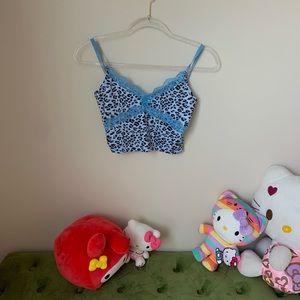 blue, cheetah, lingerie